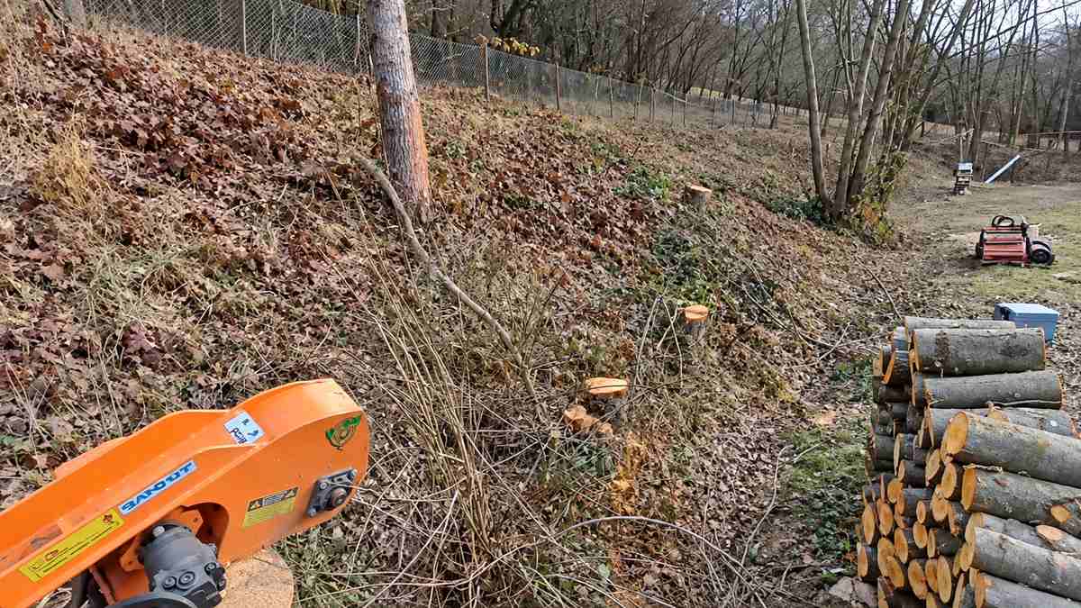 greenclimber frézovanie vo svahu